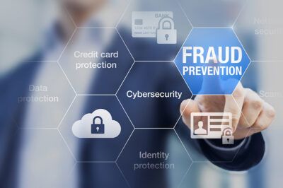 Fraud prevention and cybersecurity concept