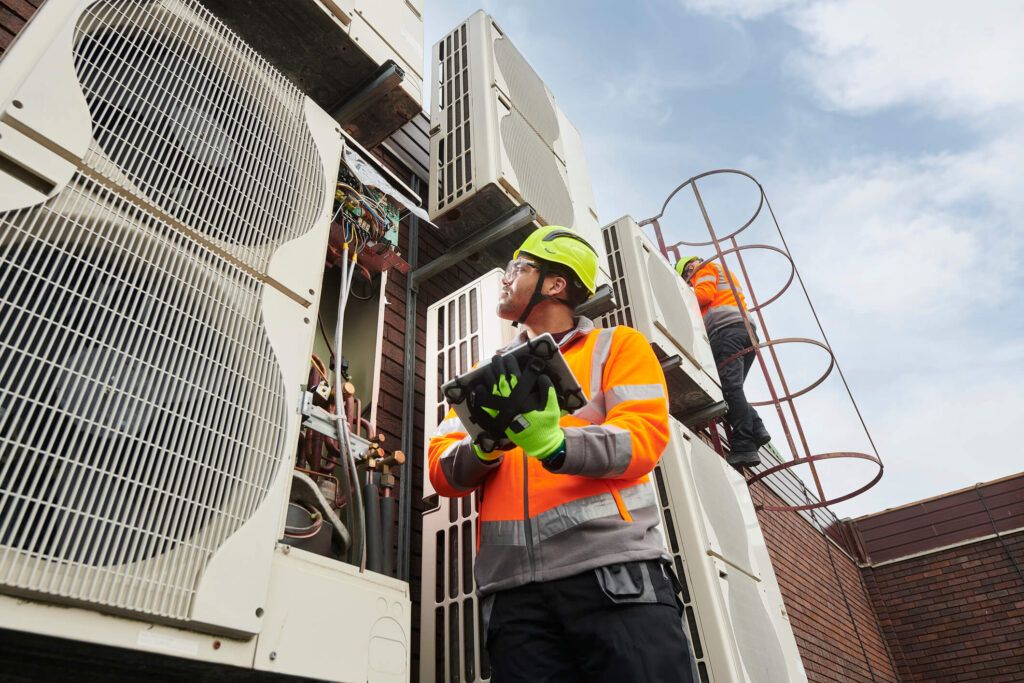 An HVAC owner gets alerts on his tablet about his drivers’ fuel usage in real-time.